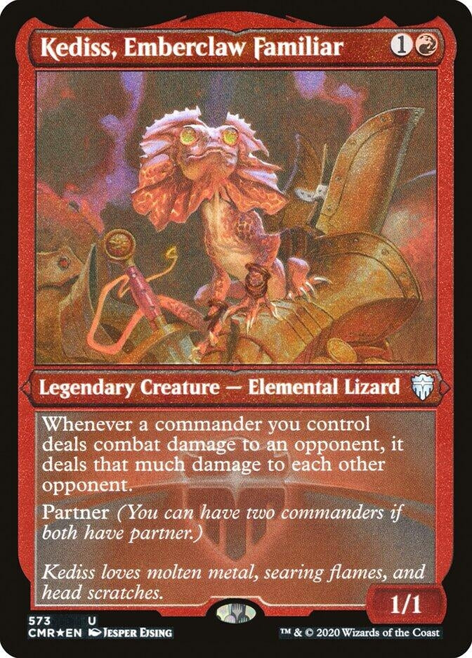 Image for Kediss, Emberclaw Familiar (Foil Etched) (Commander Legends) (573) - Magic: The Gathering