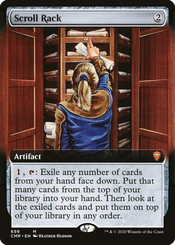 Image for Scroll Rack (Extended Art) (Commander Legends) (699) - Magic: The Gathering