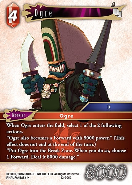 Image for Ogre (Opus XII) (12-006C) - Final Fantasy TCG