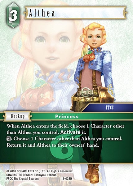 Image for Althea (Opus XII) (12-038H) - Final Fantasy TCG