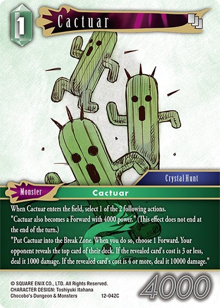 Image for Cactuar (Opus XII) (12-042C) - Final Fantasy TCG