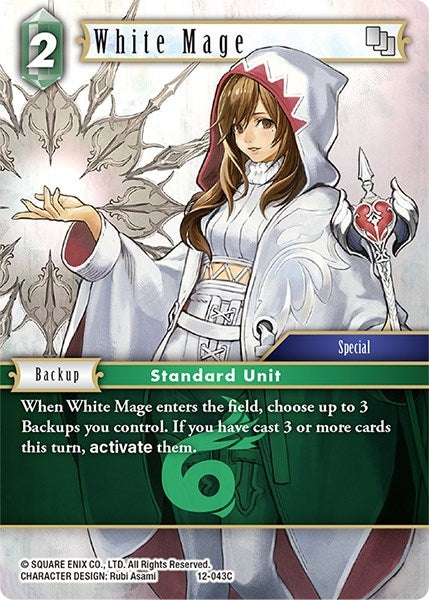 Image for White Mage (Special) (Opus XII) (12-043C) - Final Fantasy TCG