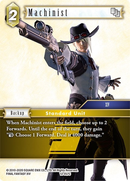 Image for Machinist (Opus XII) (12-057C) - Final Fantasy TCG