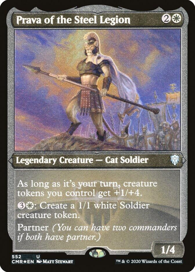 Image for Prava of the Steel Legion (Foil Etched) (Commander Legends) (552) - Magic: The Gathering