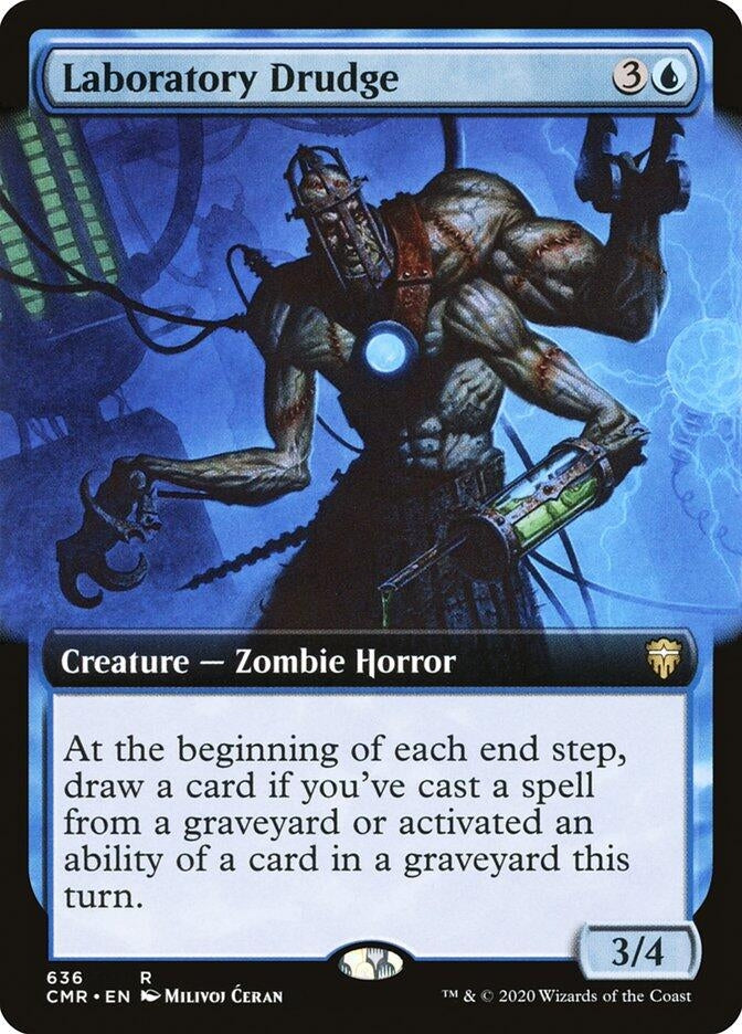Image for Laboratory Drudge (Extended Art) (Commander Legends) (636) - Magic: The Gathering