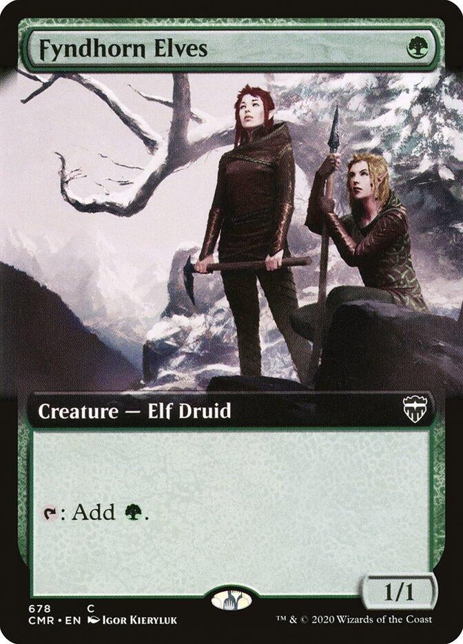 Image for Fyndhorn Elves (Extended Art) (Commander Legends) (678) - Magic: The Gathering