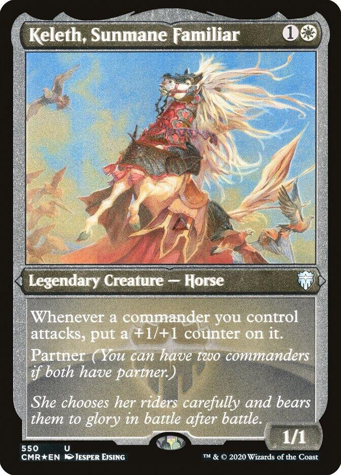 Image for Keleth, Sunmane Familiar (Foil Etched) (Commander Legends) (550) - Magic: The Gathering