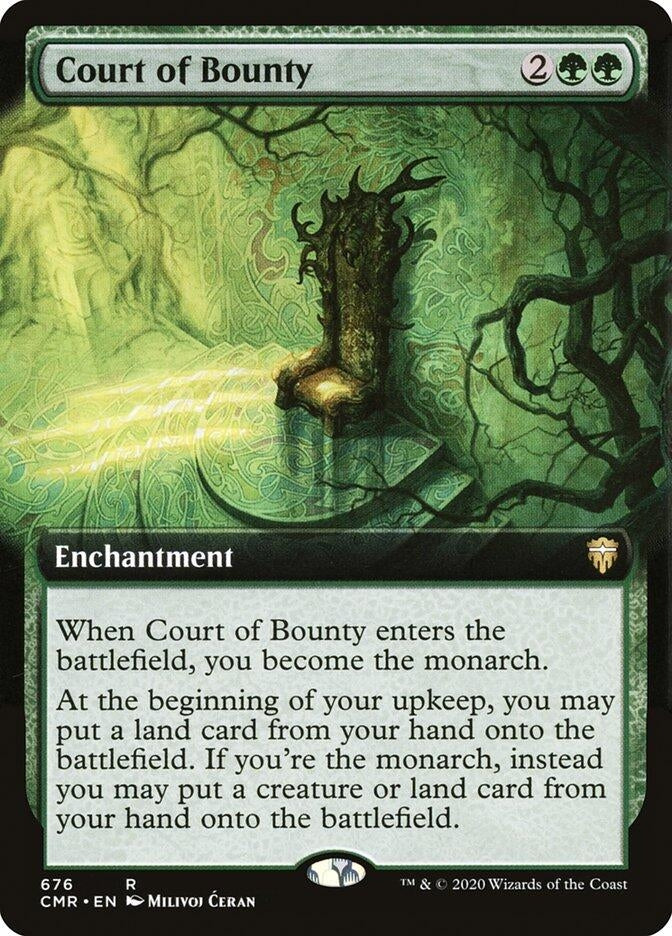Image for Court of Bounty (Extended Art) (Commander Legends) (676) - Magic: The Gathering