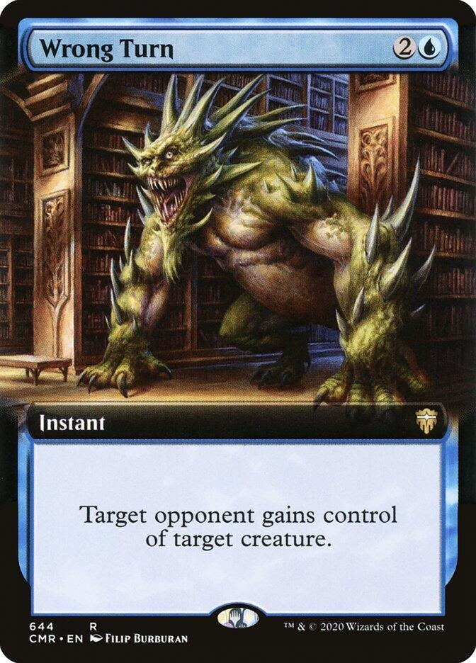 Image for Wrong Turn (Extended Art) (Commander Legends) (644) - Magic: The Gathering