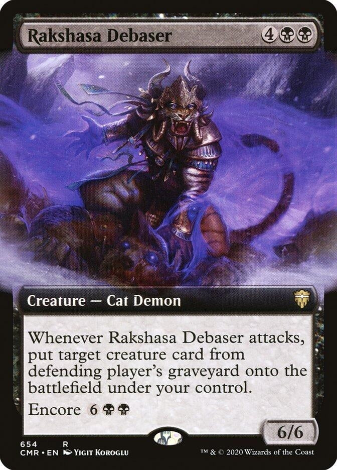 Image for Rakshasa Debaser (Extended Art) (Commander Legends) (654) - Magic: The Gathering