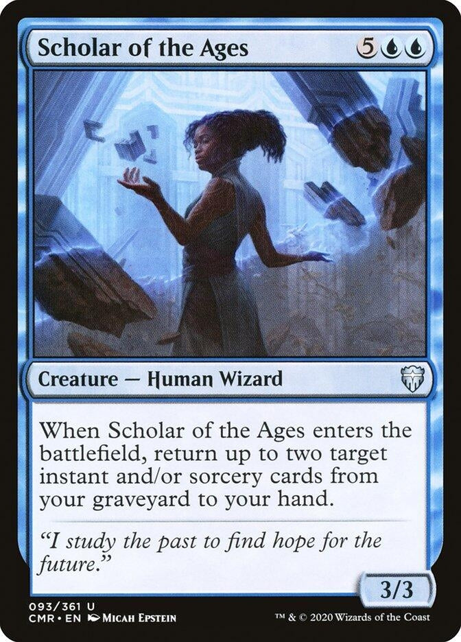 Image for Scholar of the Ages (Commander Legends) (93) - Magic: The Gathering