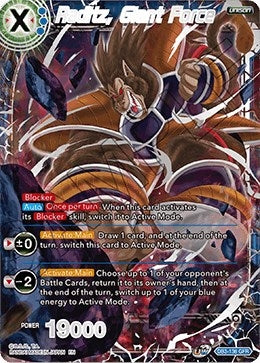 Image for Raditz, Giant Force (Draft Box 06 - Giant Force) (DB3-136) - Dragon Ball Super: Masters