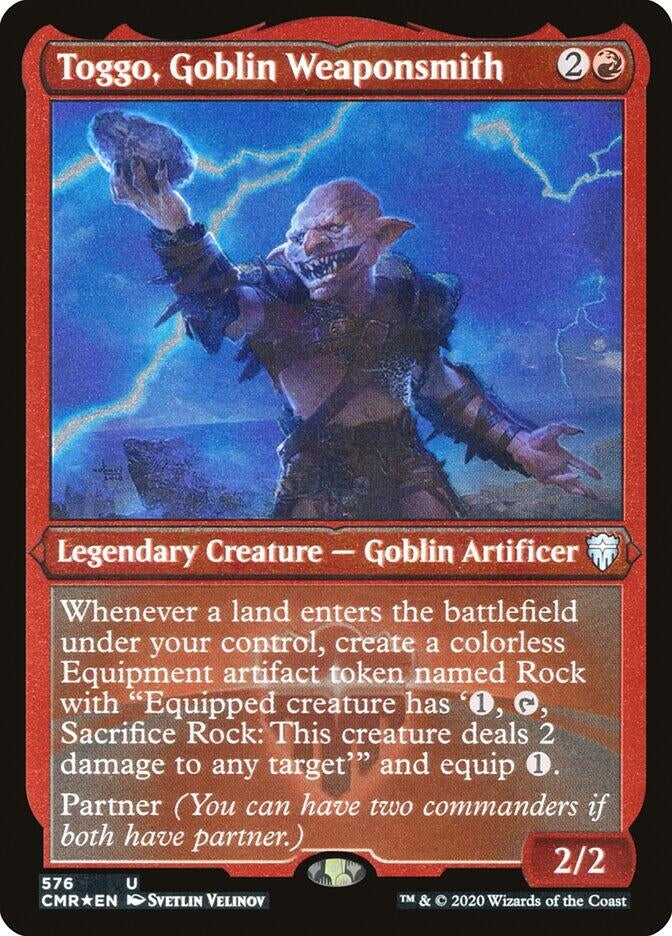 Image for Toggo, Goblin Weaponsmith (Foil Etched) (Commander Legends) (576) - Magic: The Gathering