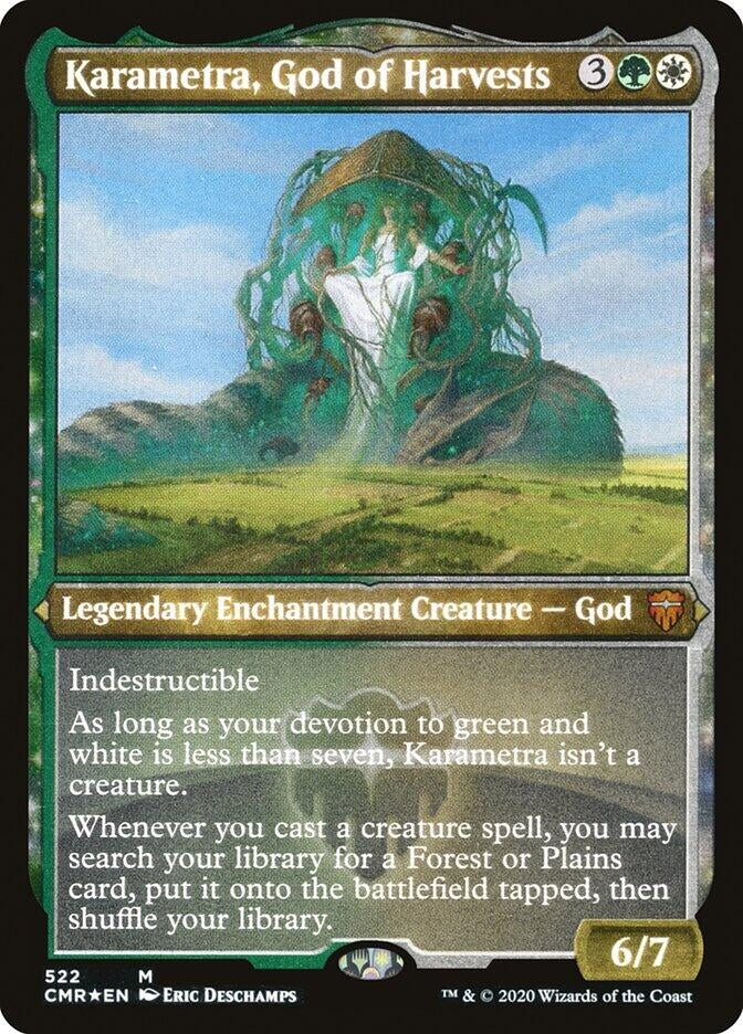 Image for Karametra, God of Harvests (Foil Etched) (Commander Legends) (522) - Magic: The Gathering