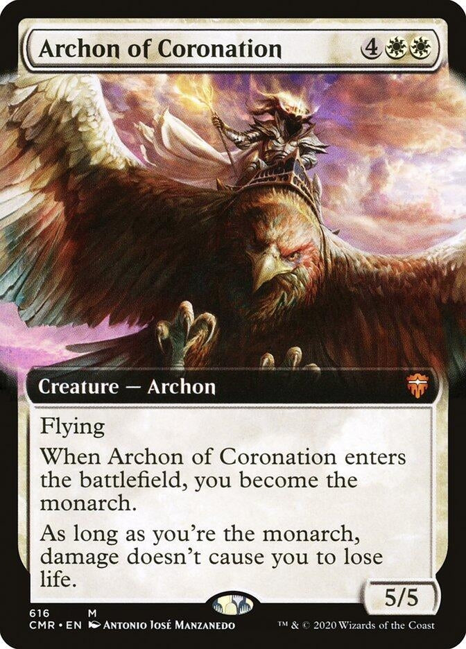 Image for Archon of Coronation (Extended Art) (Commander Legends) (616) - Magic: The Gathering