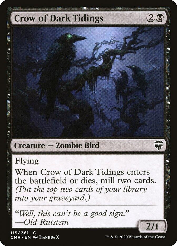 Image for Crow of Dark Tidings (Commander Legends) (115) - Magic: The Gathering