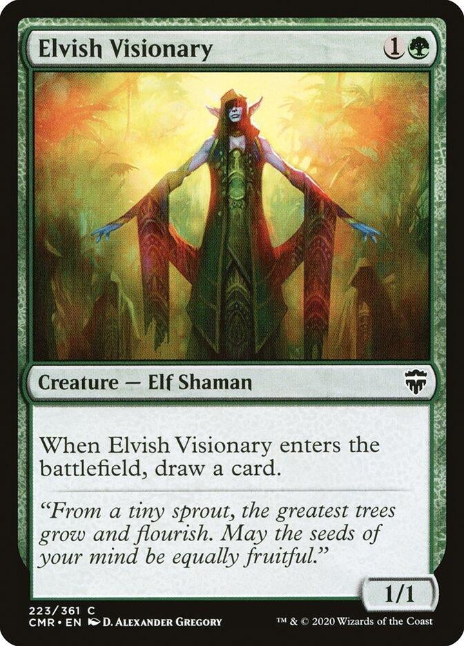 Image for Elvish Visionary (Commander Legends) (223) - Magic: The Gathering
