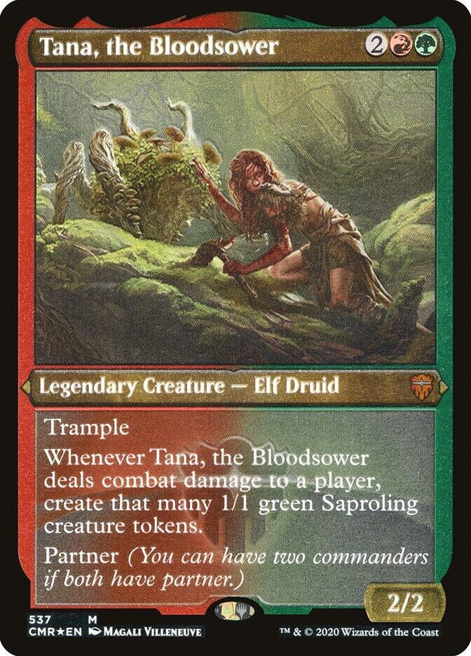 Image for Tana, the Bloodsower (Foil Etched) (Commander Legends) (537) - Magic: The Gathering