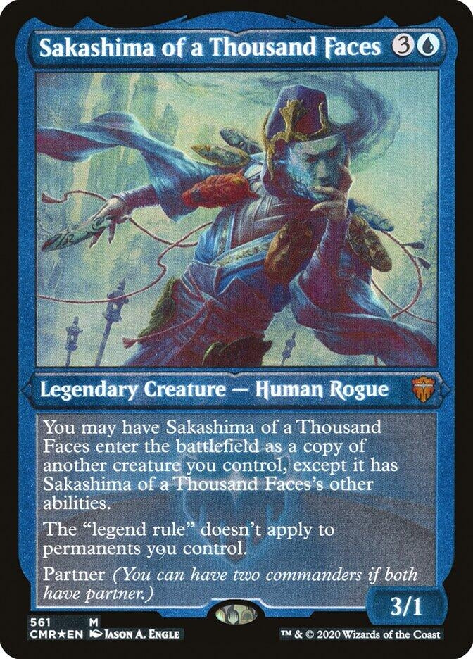Image for Sakashima of a Thousand Faces (Foil Etched) (Commander Legends) (561) - Magic: The Gathering