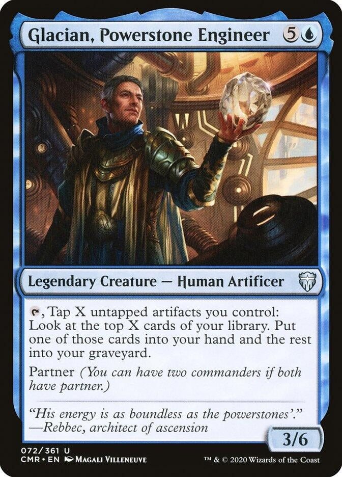 Image for Glacian, Powerstone Engineer (Commander Legends) (72) - Magic: The Gathering