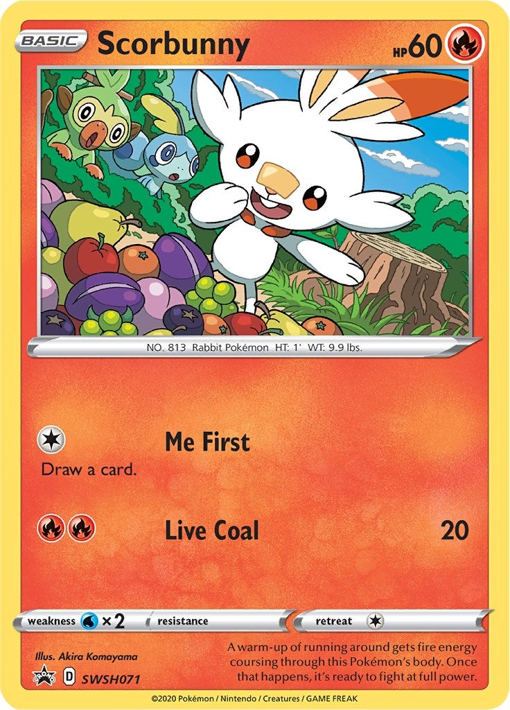 Image for Scorbunny - SWSH071 (SWSH: Sword & Shield Promo Cards) (SWSH071) - Pokemon