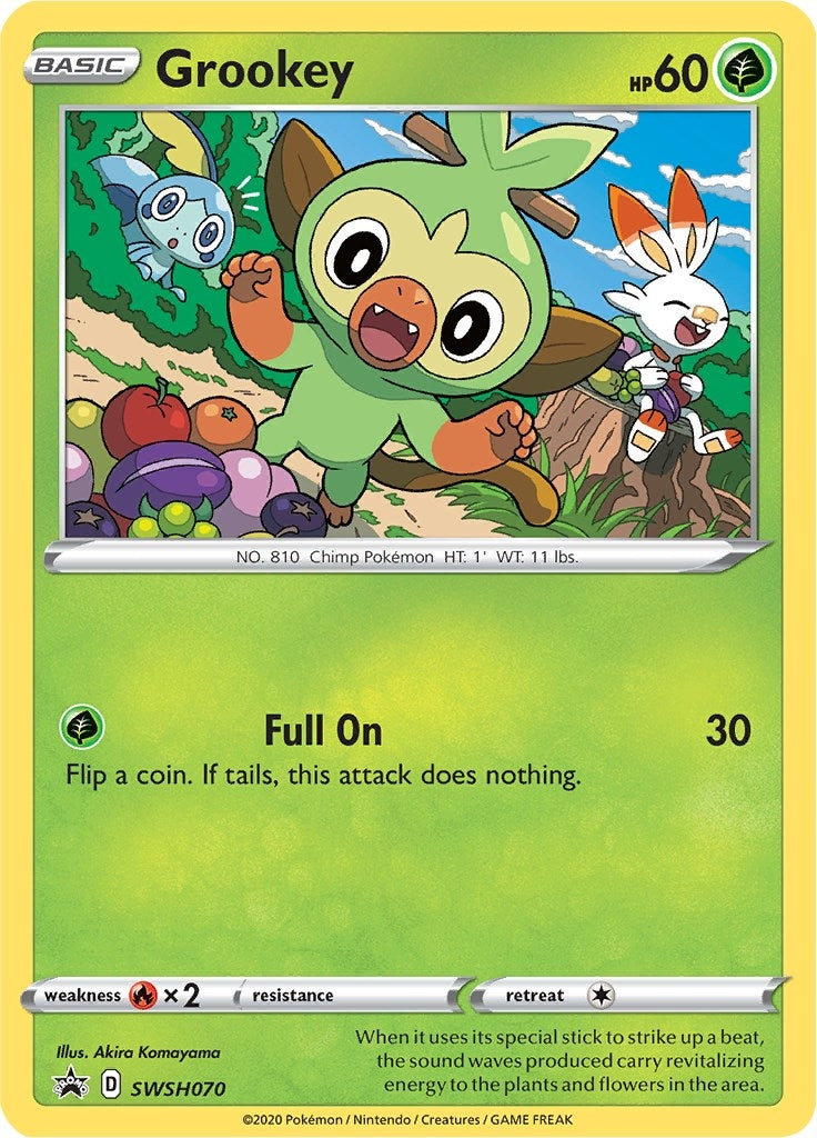 Image for Grookey - SWSH070 (SWSH: Sword & Shield Promo Cards) (SWSH070) - Pokemon