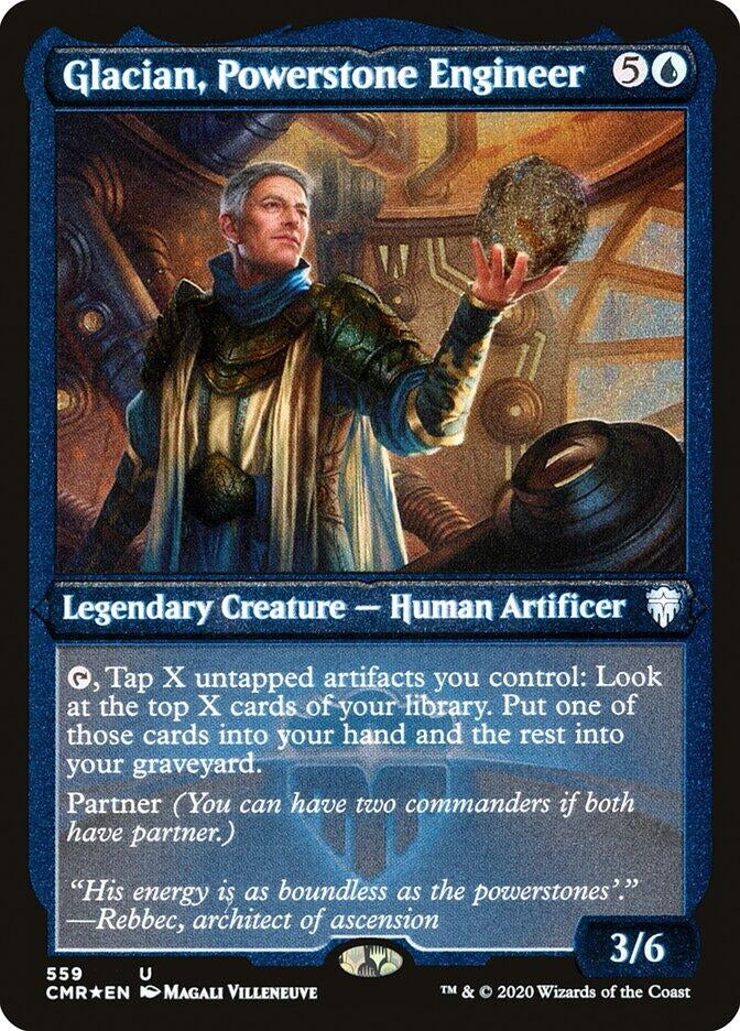 Image for Glacian, Powerstone Engineer (Foil Etched) (Commander Legends) (559) - Magic: The Gathering