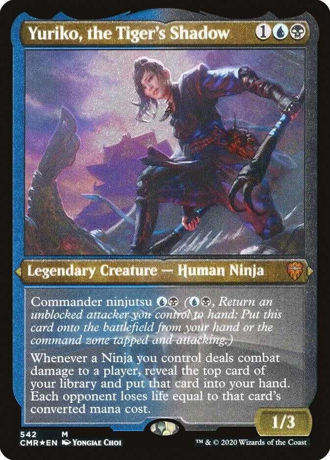 Image for Yuriko, the Tiger's Shadow (Foil Etched) (Commander Legends) (542) - Magic: The Gathering