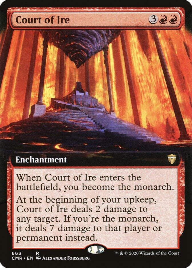 Image for Court of Ire (Extended Art) (Commander Legends) (663) - Magic: The Gathering