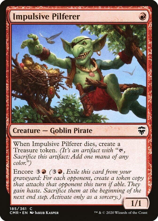 Image for Impulsive Pilferer (Commander Legends) (185) - Magic: The Gathering