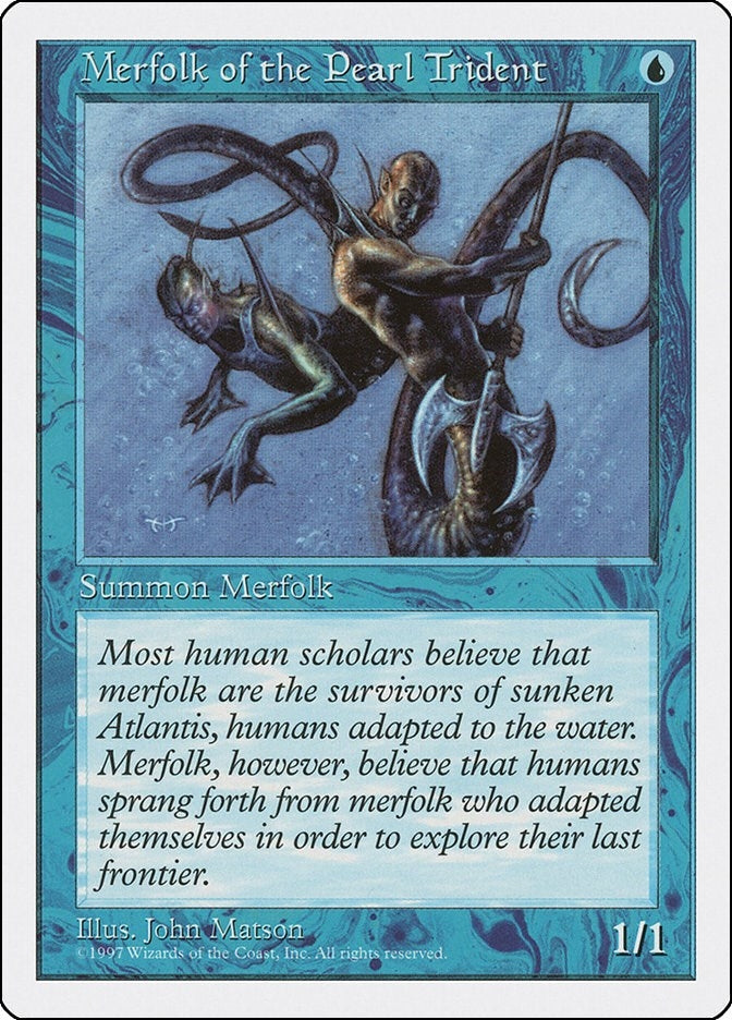 Image for Merfolk of the Pearl Trident (Fifth Edition) - Magic: The Gathering