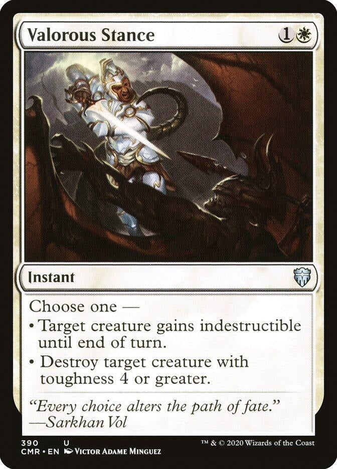 Image for Valorous Stance (Commander Legends) (390) - Magic: The Gathering