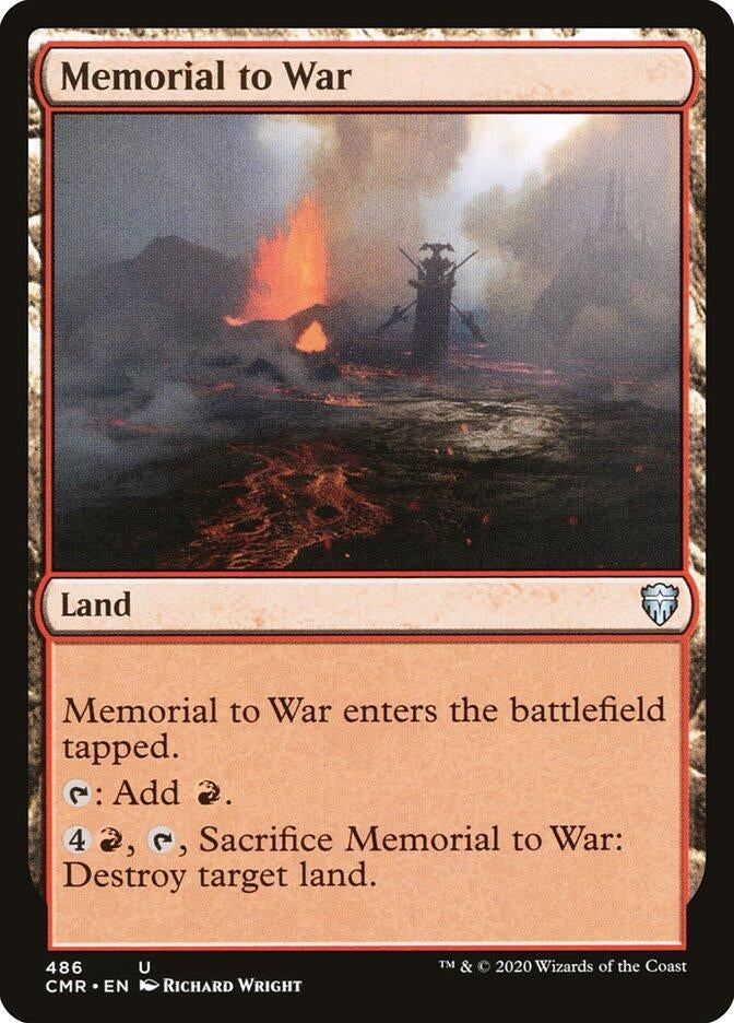 Image for Memorial to War (Commander Legends) (486) - Magic: The Gathering