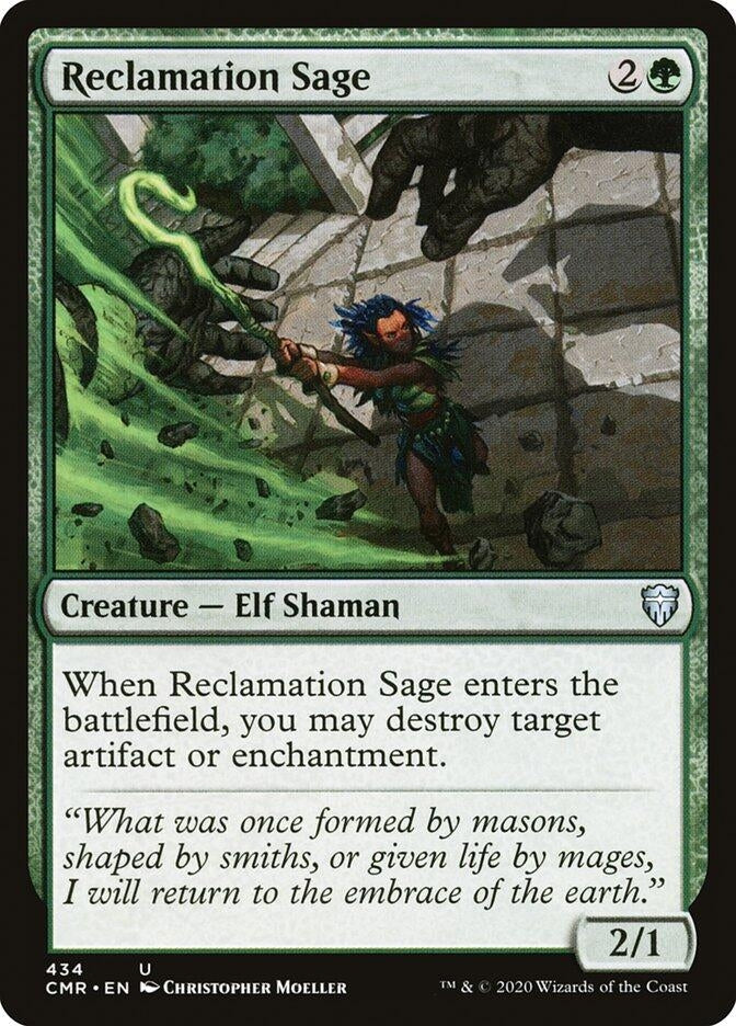 Image for Reclamation Sage (434) (Commander Legends) (434) - Magic: The Gathering