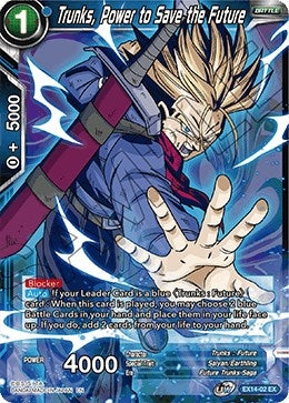 Image for Trunks, Power to Save the Future (Expansion Deck Box Set 14: Battle Advanced) (EX14-02) - Dragon Ball Super: Masters