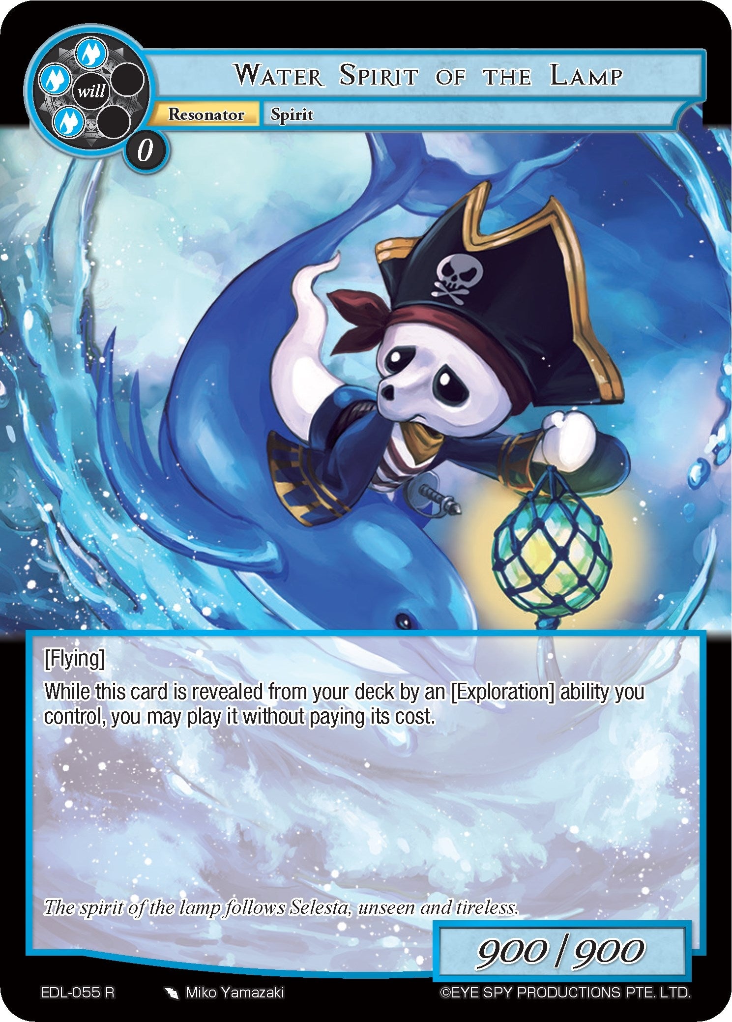 Image for Water Spirit of the Lamp (The Epic of the Dragon Lord) (EDL-055) - Force of Will