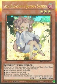 Image for Ash Blossom & Joyous Spring (Alternate Art) (Maximum Gold) (MAGO-EN011) - YuGiOh