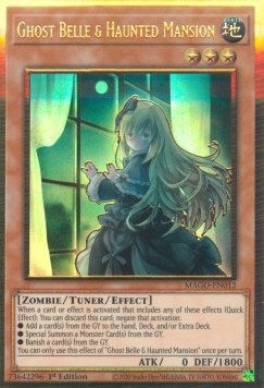 Image for Ghost Belle & Haunted Mansion (Alternate Art) (Maximum Gold) (MAGO-EN012) - YuGiOh