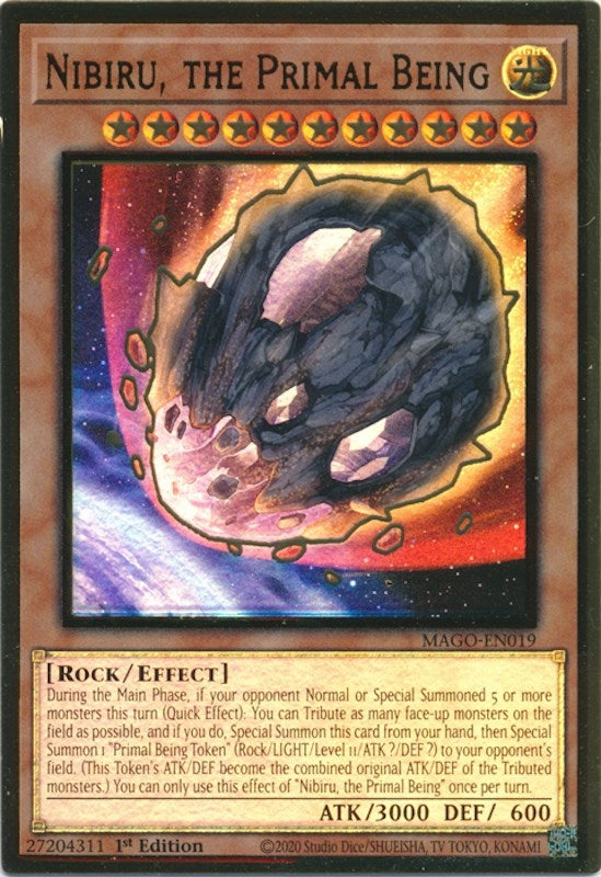 Image for Nibiru, the Primal Being (Maximum Gold) (MAGO-EN019) - YuGiOh