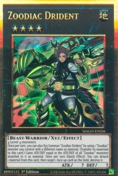 Image for Zoodiac Drident (Maximum Gold) (MAGO-EN036) - YuGiOh
