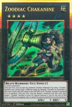 Image for Zoodiac Chakanine (Maximum Gold) (MAGO-EN037) - YuGiOh
