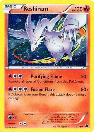 Image for Reshiram - 17/116 (Cosmos Holo) (Miscellaneous Cards & Products) (017/116) - Pokemon