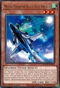 Image for Mecha Phantom Beast Blue Impala (Maximum Gold) (MAGO-EN064) - YuGiOh