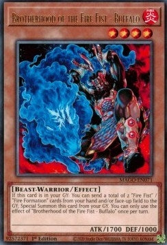 Image for Brotherhood of the Fire Fist - Buffalo (Maximum Gold) (MAGO-EN071) - YuGiOh