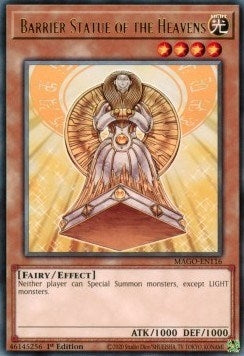 Image for Barrier Statue of the Heavens (Maximum Gold) (MAGO-EN116) - YuGiOh