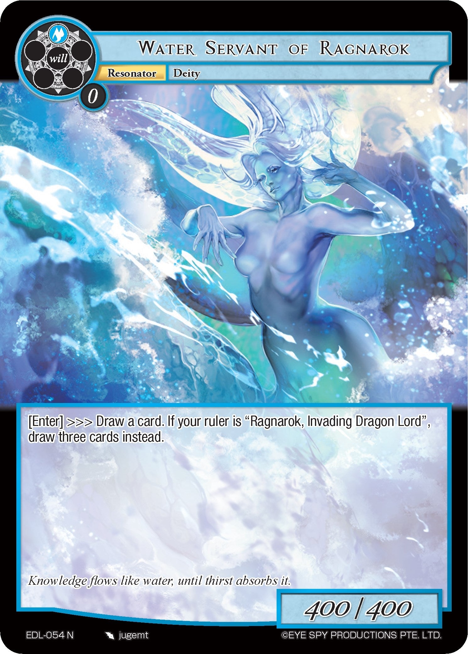 Image for Water Servant of Ragnarok (The Epic of the Dragon Lord) (EDL-054) - Force of Will