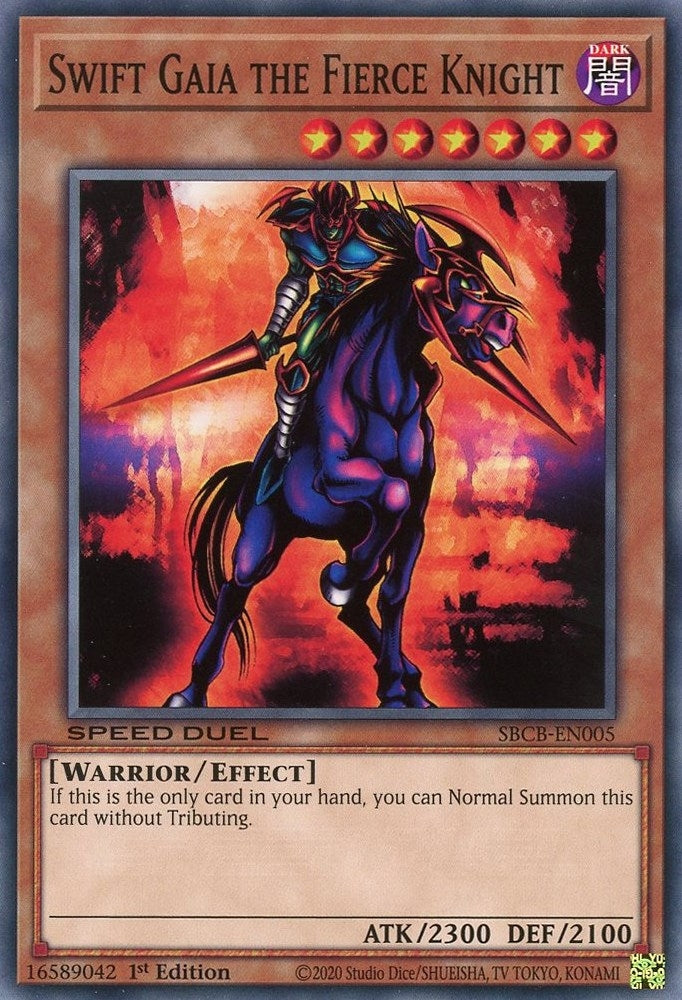 Image for Swift Gaia the Fierce Knight (Speed Duel: Battle City Box) (SBCB-EN005) - YuGiOh