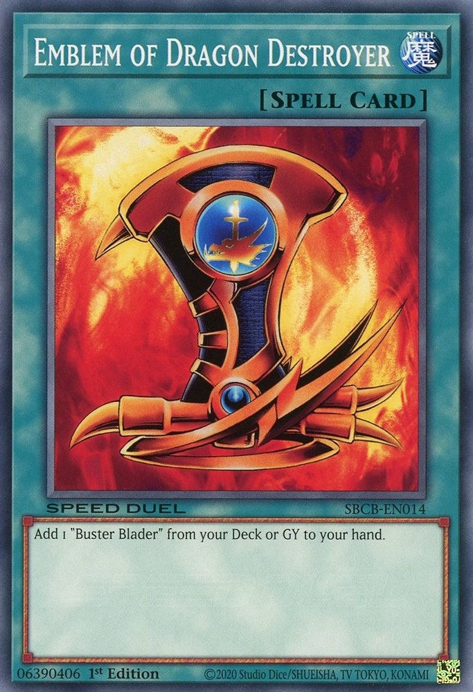 Image for Emblem of Dragon Destroyer (Speed Duel: Battle City Box) (SBCB-EN014) - YuGiOh