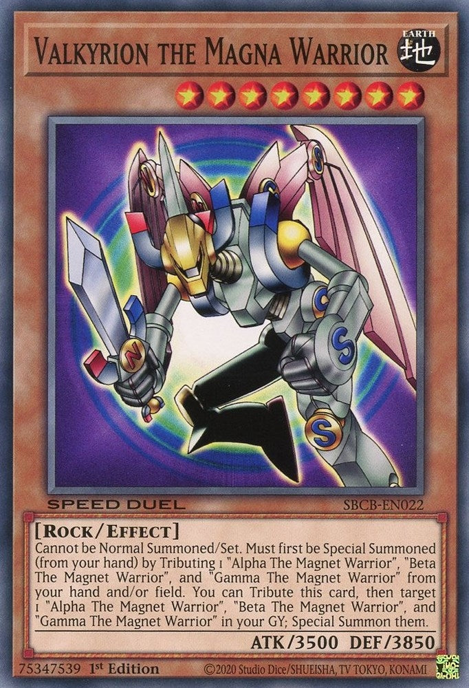 Image for Valkyrion the Magna Warrior (Speed Duel: Battle City Box) (SBCB-EN022) - YuGiOh