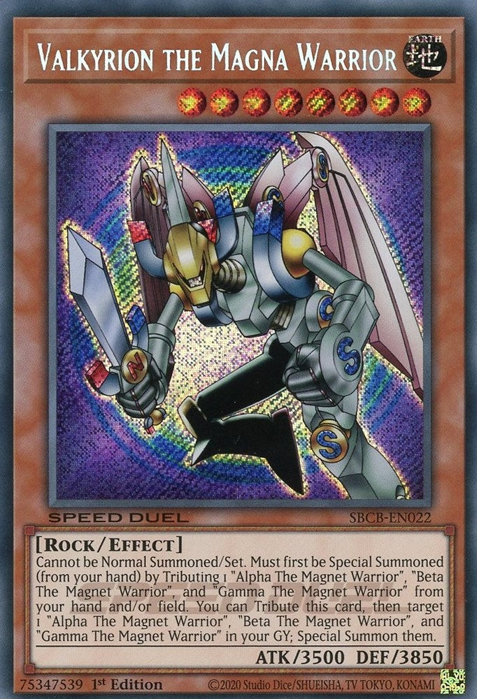 Image for Valkyrion the Magna Warrior (Secret) (Speed Duel: Battle City Box) (SBCB-EN022) - YuGiOh